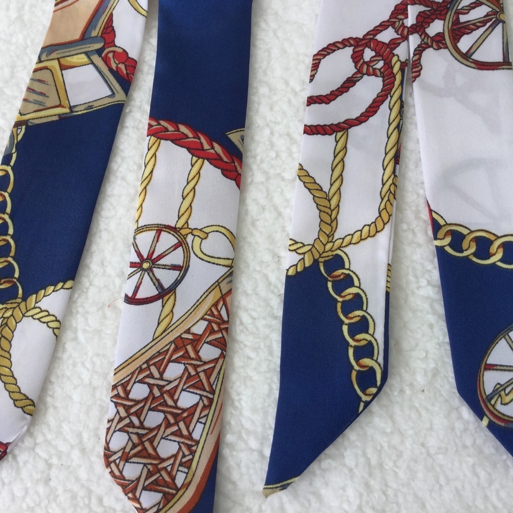 2pcs Twilly Scarves Handbag/ Handle Ribbon - Picture 8 of 12